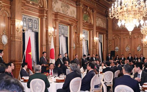 Photograph of the banquet hosted by the Prime Minister