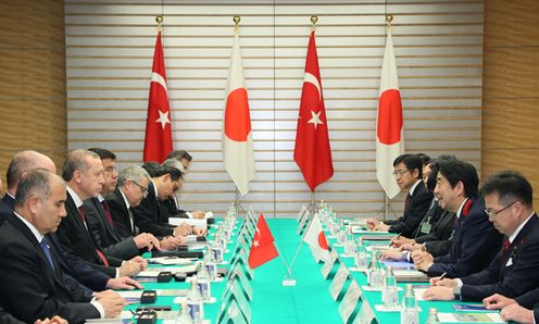 Photograph of the Japan-Turkey Summit Meeting