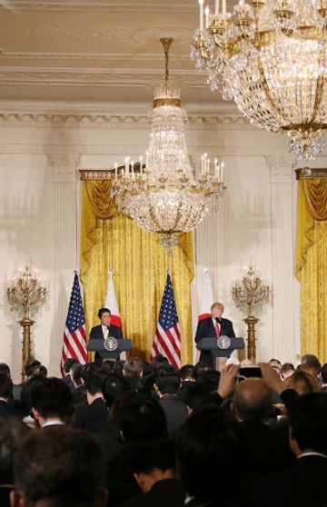 Photograph of the Japan-U.S. joint press conference (2)