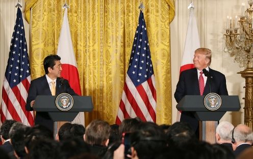 Photograph of the Japan-U.S. joint press conference (3)