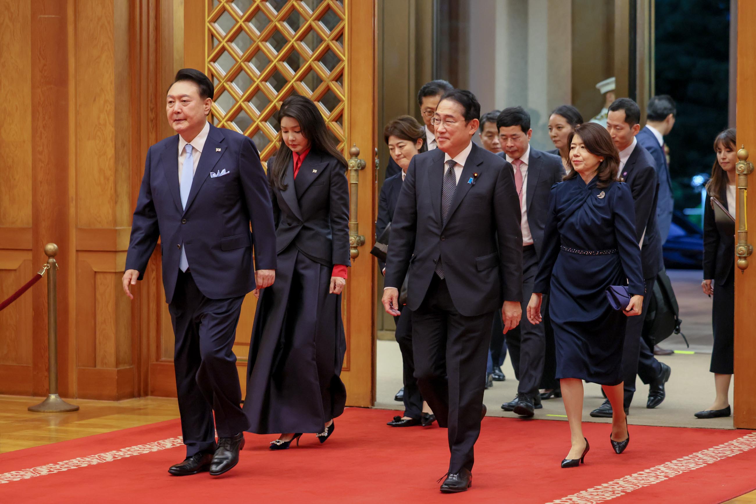 Prime Minister Kishida attending a social dinner (1)