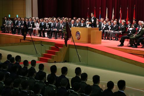 Photograph of the Prime Minister delivering an address (2)