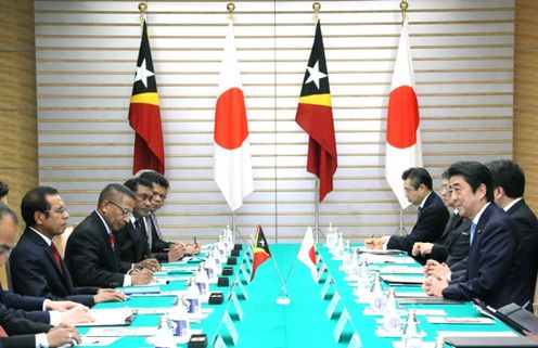 Photograph of the Japan-East Timor Summit Meeting