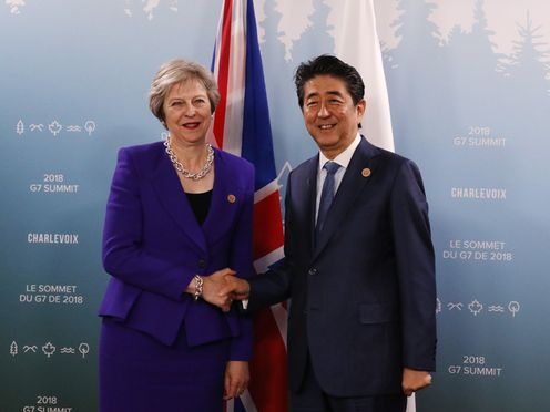 Photograph of the Japan-U.K. Summit Meeting