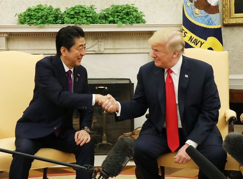 Photograph of the Japan-U.S. Summit Meeting