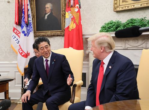 Photograph of the Japan-U.S. Summit Meeting