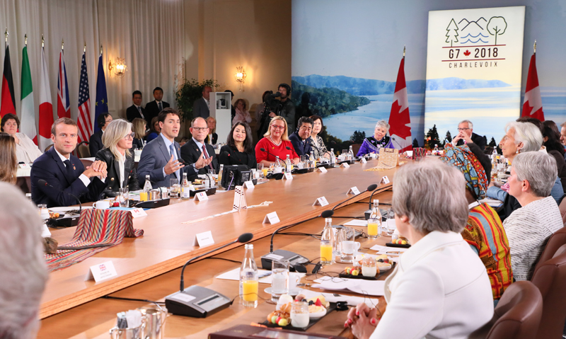 Photograph of the breakfast meeting with the Gender Equality Advisory Council