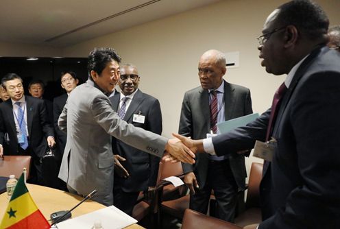 Photograph of the meeting with the leaders of the African members of the United Nations Security Council and other African leaders (1)