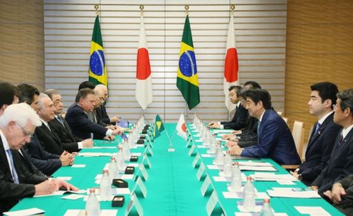 Photograph of the Japan-Brazil Summit Meeting