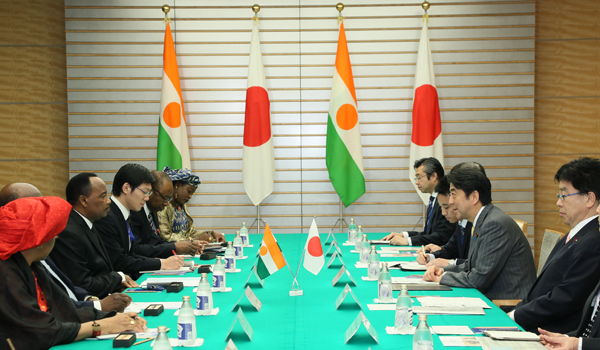 Photograph of the Japan-Niger Summit Meeting