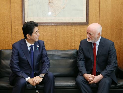 Photograph of the Prime Minister meeting with the President of the United Nations General Assembly (2)