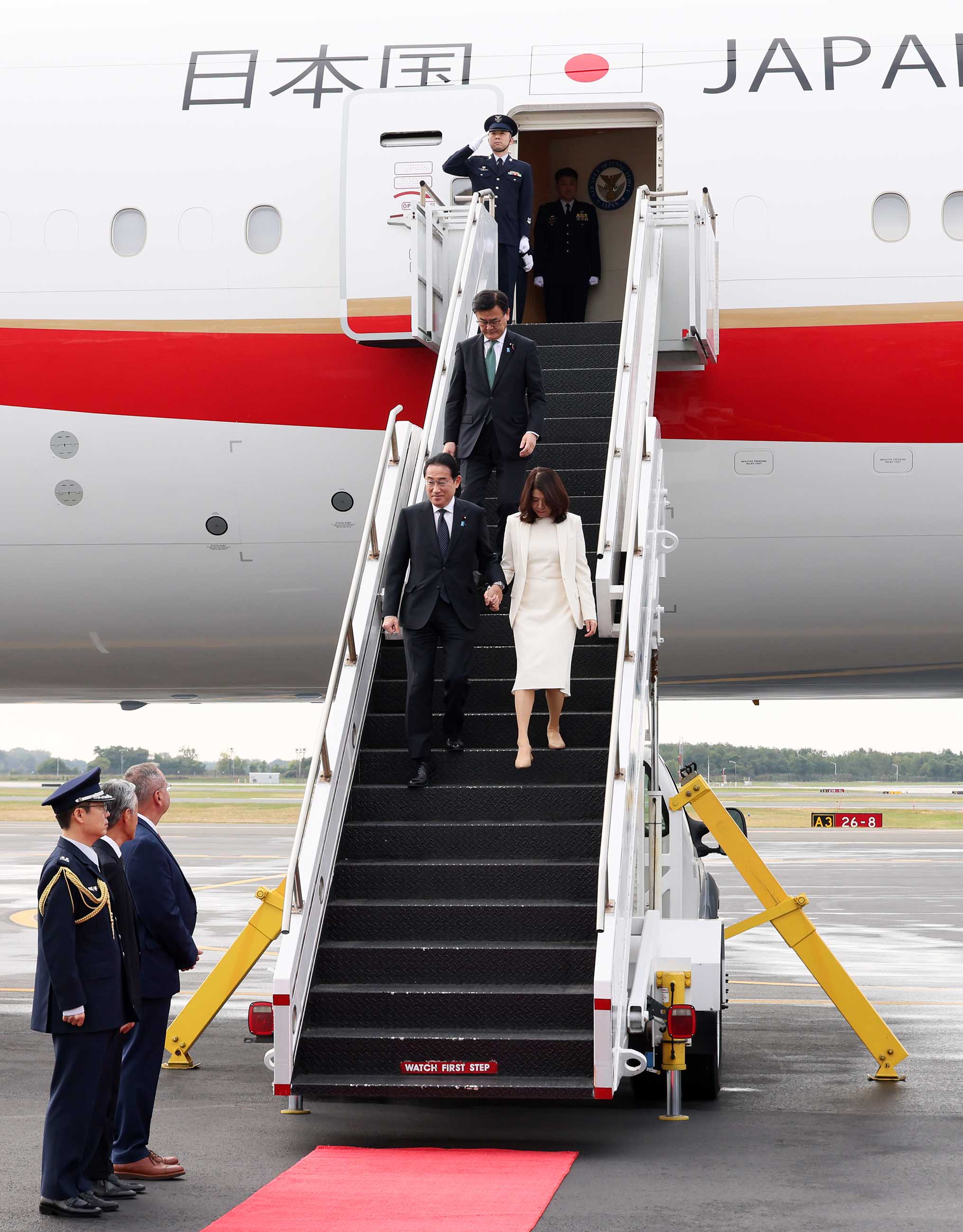 Prime Minister Kishida arriving in Philadelphia (1)