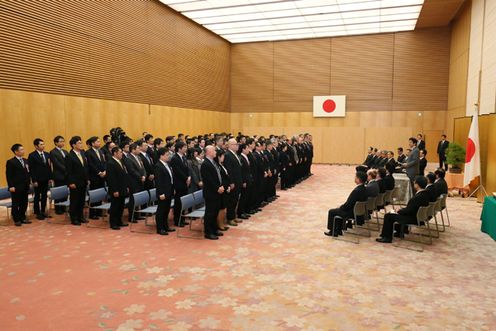 Photograph of the Prime Minister delivering an address (2)