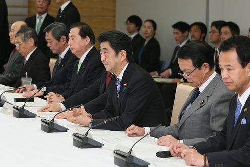 Photograph of the Prime Minister attending the meeting (1)