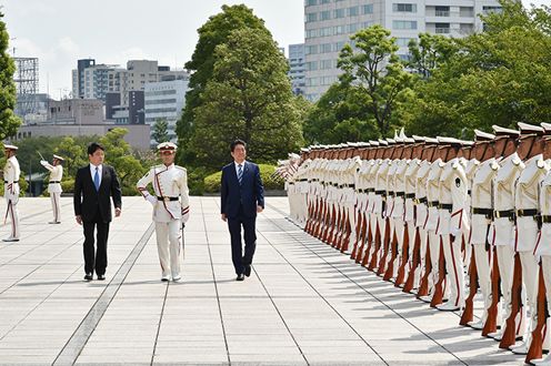 Photograph of the Prime Minister attending the Meeting of the Ministry of Defense and Self-Defense Force Senior Personnel (2)