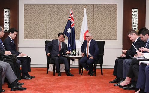 Photograph of the Japan-Australia Summit Meeting