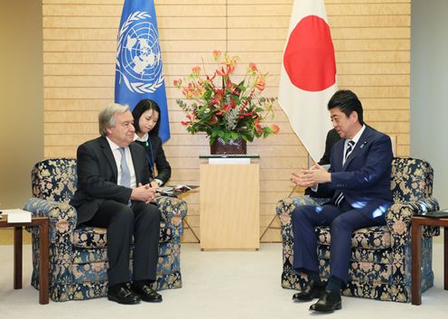 Photograph of the meeting with the UN Secretary-General