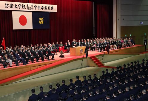 Photograph of the Prime Minister delivering an address (2)