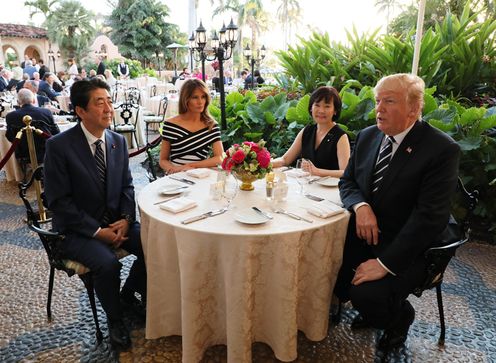 Photograph of the dinner with the President and First Lady of the United States