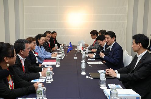 Photograph of the Japan-Marshall Islands Summit Meeting