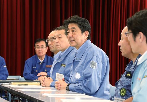 Photograph of the meeting to exchange views at Takatsuki City Hall