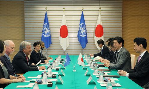 Photograph of the meeting with the UN Secretary-General