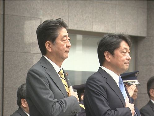 Photograph of the Prime Minister attending the Meeting of the Ministry of Defense and Self-Defense Force Senior Personnel