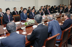 Photograph of the meeting with people involved with Japanese businesses and others (1)