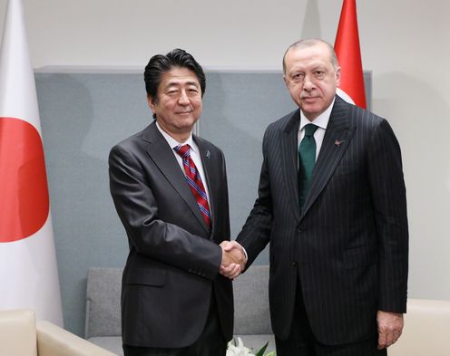 Photograph of the Japan-Turkey Summit Meeting