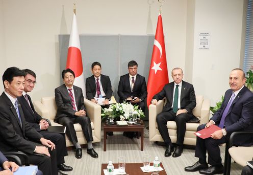 Photograph of the Japan-Turkey Summit Meeting