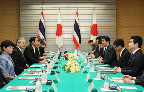 Photograph of the Japan- Thailand Summit Meeting