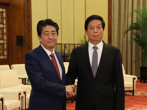 Photograph of the meeting with the Chairman of the Standing Committee of the National People's Congress of China