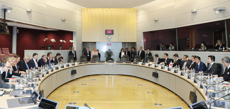 Photograph of the Japan-EU Summit Meeting 