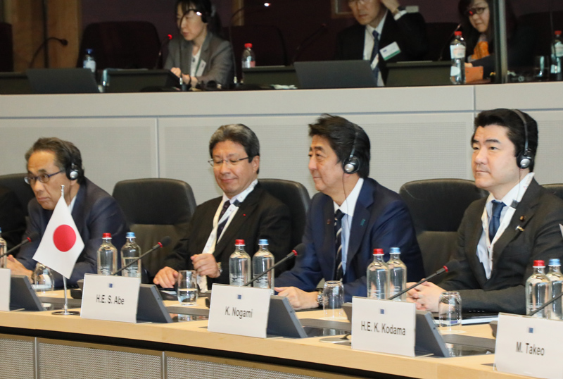Photograph of the Japan-EU Summit Meeting 