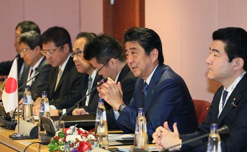 Photograph of the Japan-Italy Summit Meeting