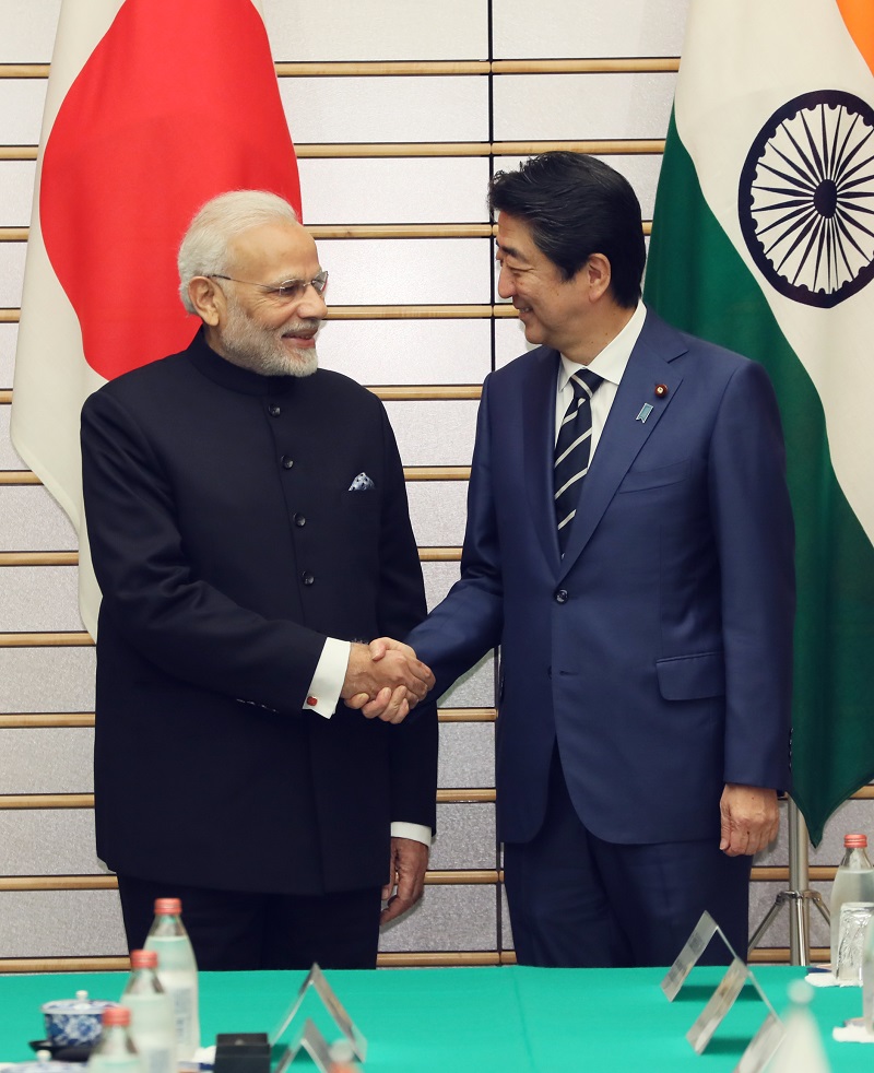 Photograph of the Japan-India Summit Meeting