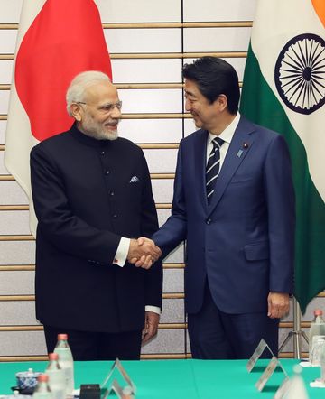 Photograph of the Japan-India Summit Meeting