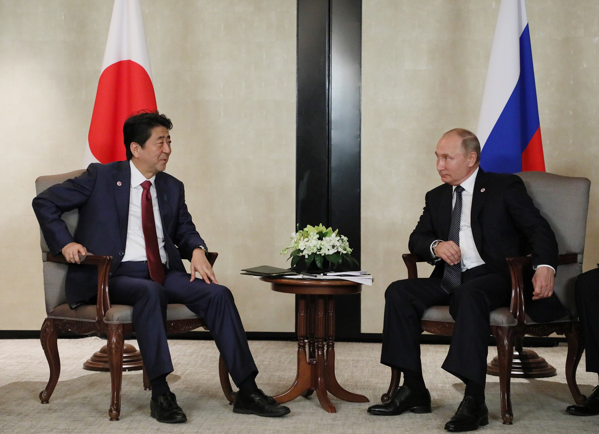 Photograph of the Japan-Russia Summit Meeting