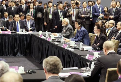 Photograph of Prime Minister Abe attending the East Asia Summit