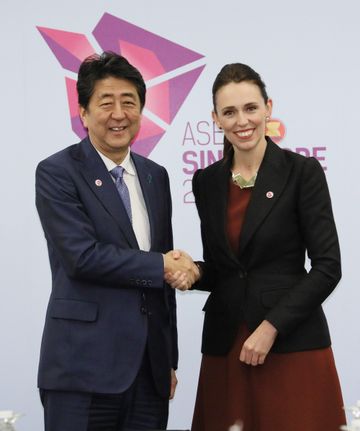 Photograph of the Japan-New Zealand Summit Meeting