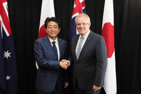 Photograph of the Japan-Australia Summit Meeting