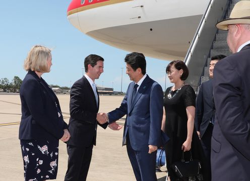 Photograph of the Prime Minister visiting Australia
