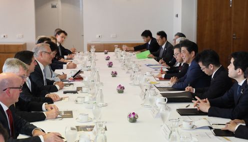 Photograph of the Japan-Australia Summit Meeting