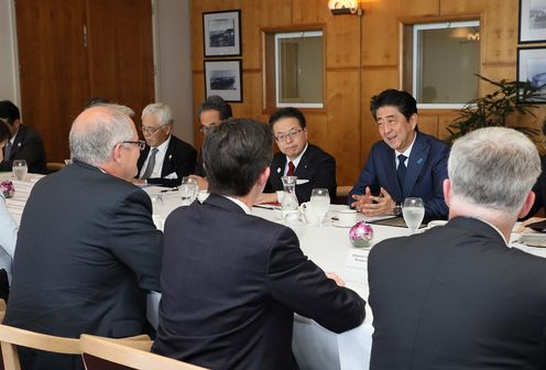 Photograph of the Japan-Australia Summit Meeting