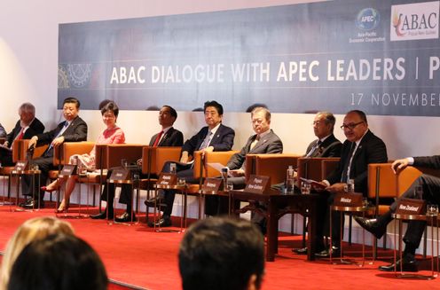 Photograph of the ABAC Dialogue with APEC Leaders