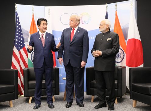 Photograph of the Japan-U.S.-India Summit Meeting (2)