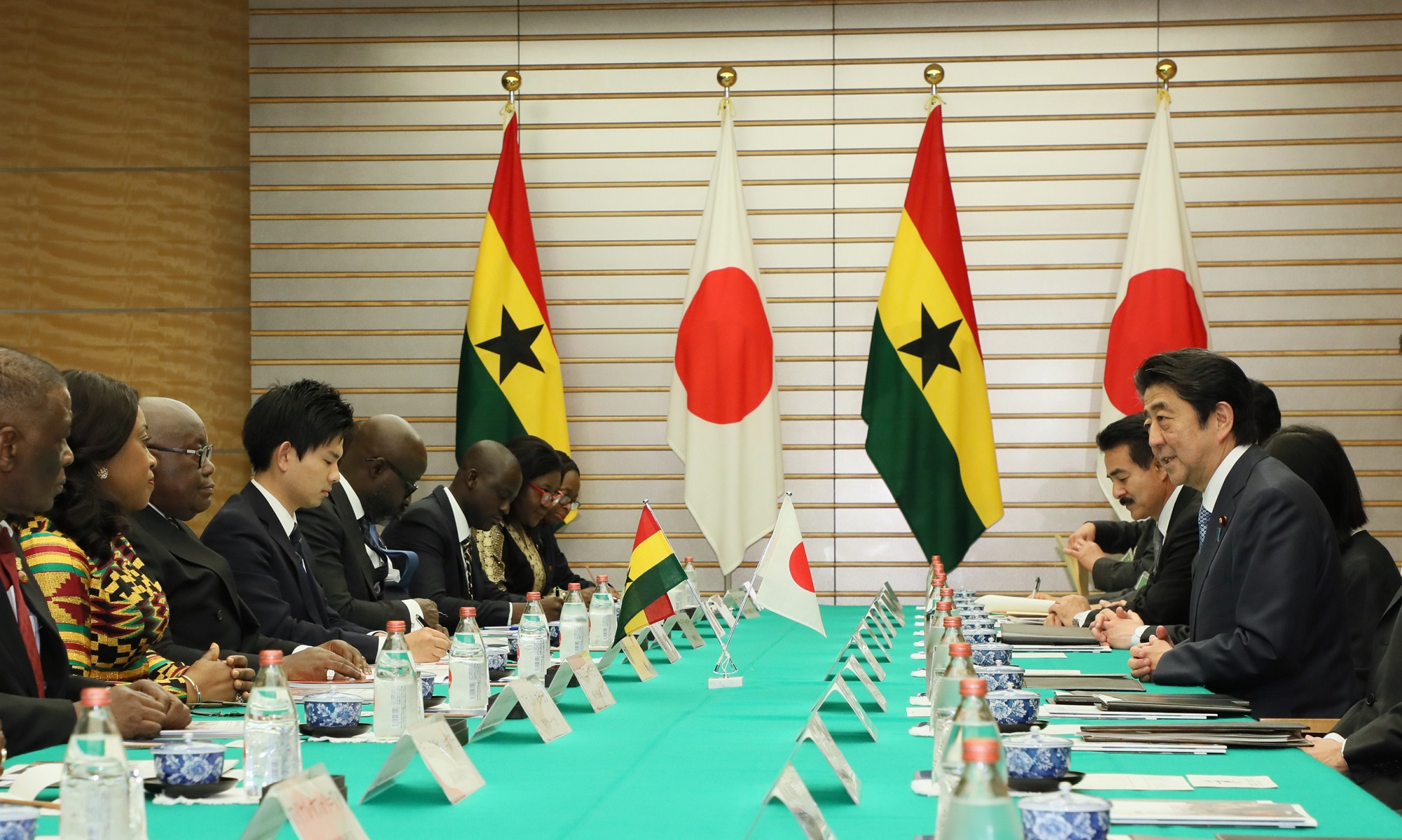 Photograph of the Japan-Ghana Summit Meeting