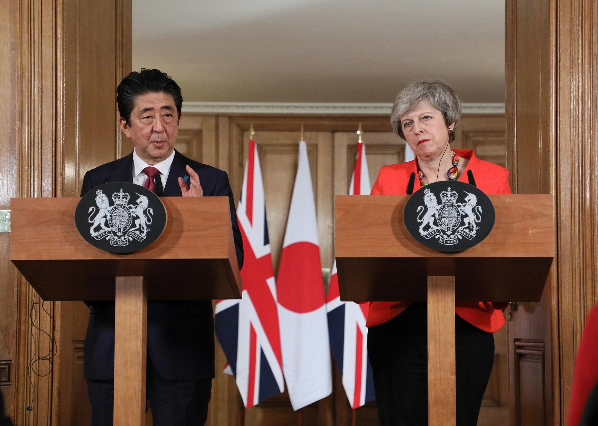Photograph of the Japan-UK joint press conference