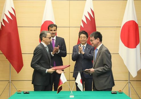 Photograph of the signing ceremony