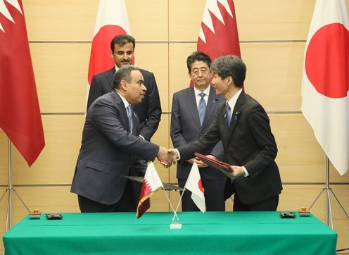 Photograph of the signing ceremony